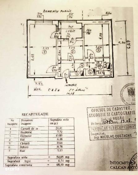 Apartament cu 2 camere decomandat în Nord
