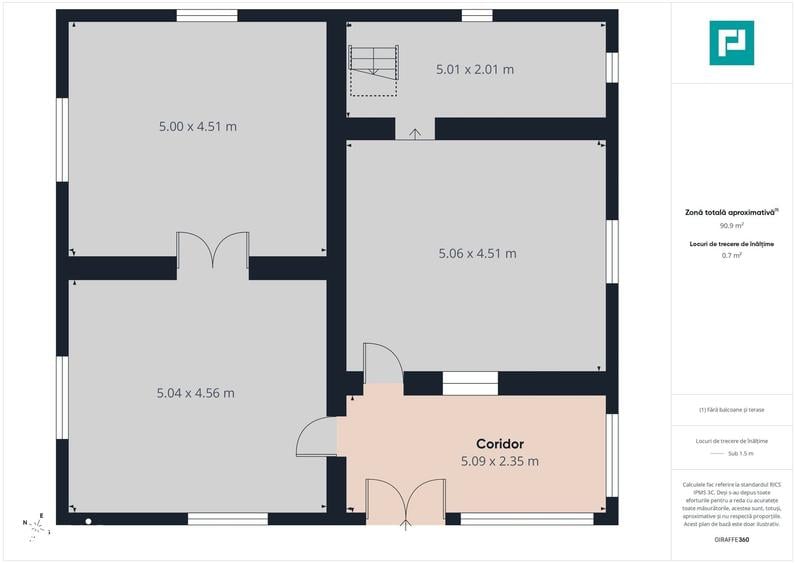 Casă cu 2 camere cu Teren 17681 Mp în Almaș