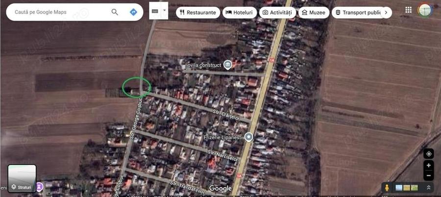 Teren de 2800 mp, în Lipănești