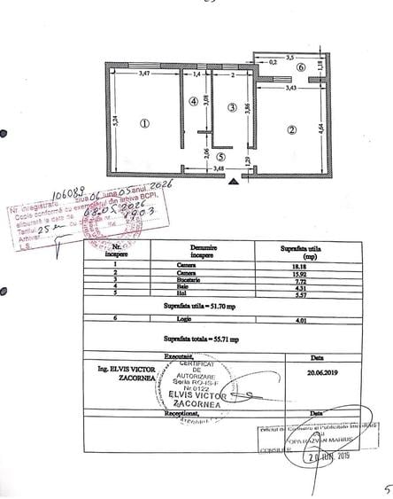 Apartament cu 2 camere decomandat în Nicolina