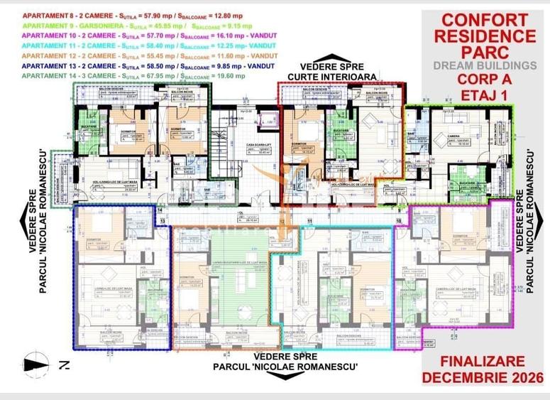 Apartament cu 2 camere decomandat în Șimnicu de Sus