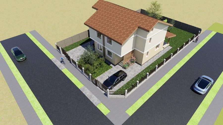 Duplex cu 4 camere cu Canalizare în Ghiroda