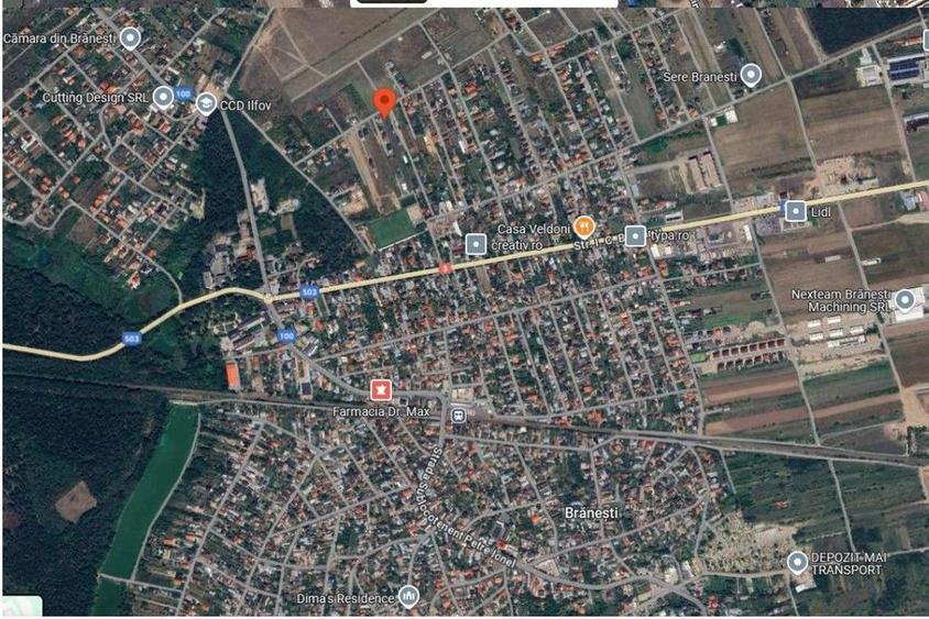 Teren de 1938 mp, în Brănești