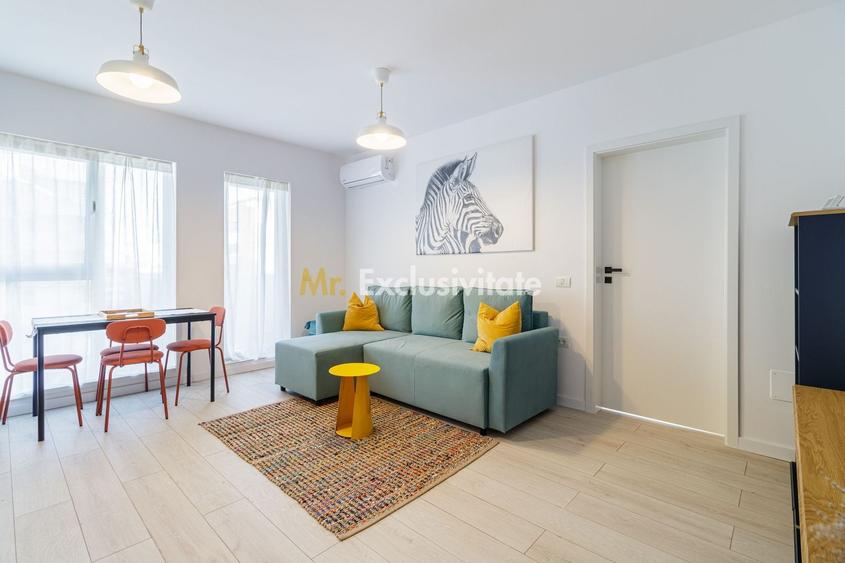 Apartament cu 2 camere semidecomandat, mobilat în Nord-Vest