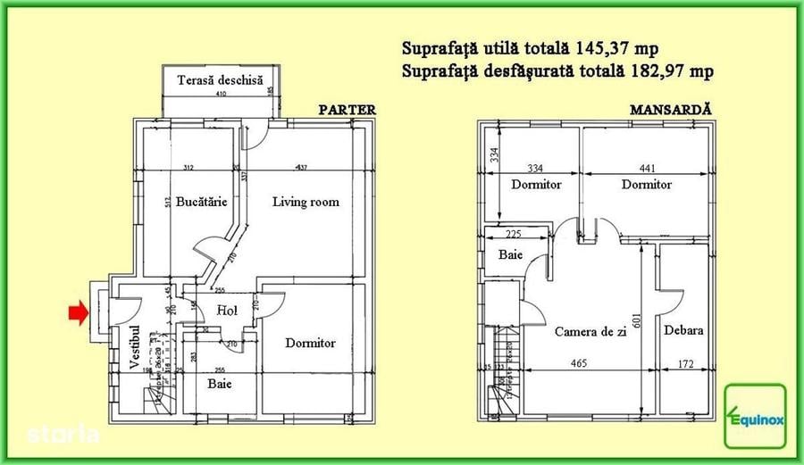 Casă cu 4 camere în Piatra