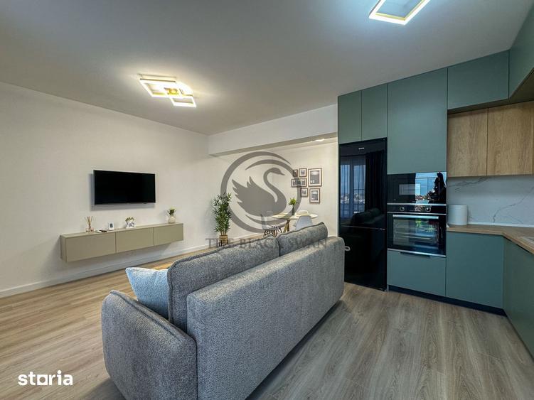 Apartament cu 2 camere semidecomandat, mobilat în Nord