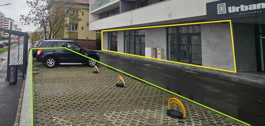 Spațiu comercial, de 286 mp, în Exterior Vest
