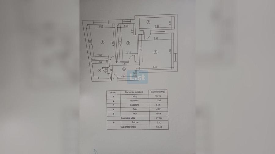 Apartament cu 2 camere, mobilat în Militari