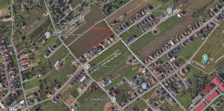 Teren intravilan de 1568 mp, în Oncea