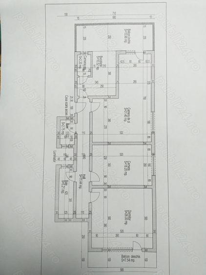Apartament cu 3 camere decomandat în Malul Mureșului