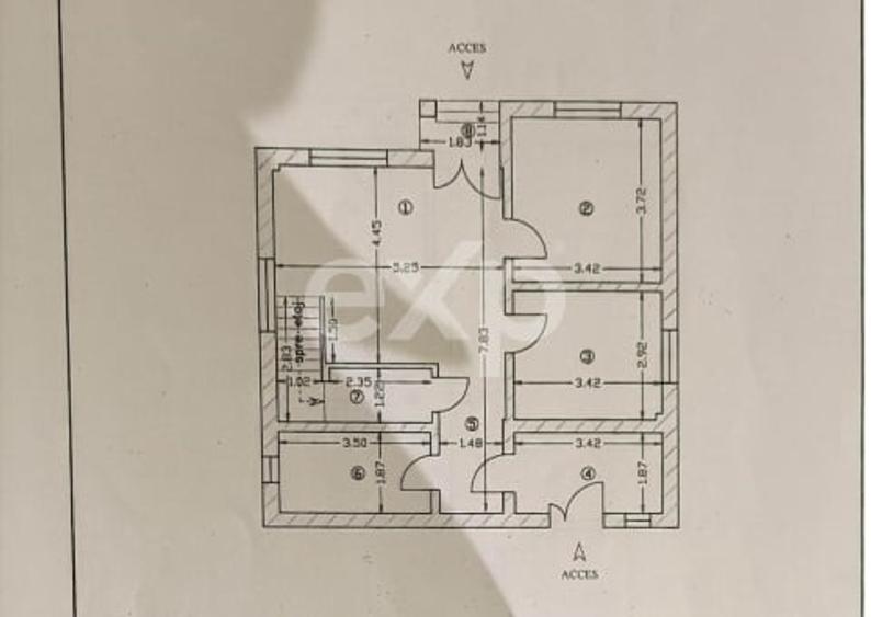 Casă individuală cu 5 camere cu Teren 1060 Mp în Exterior Vest