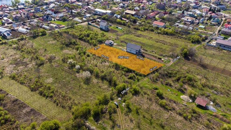 Teren intravilan de 2987 mp, în Ștefăneștii de Jos