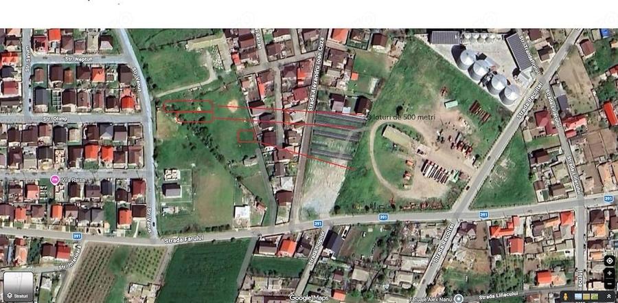 Teren de 1503 mp, în Tuzla
