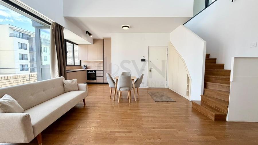Apartament cu 4 camere semidecomandat, mobilat în Pipera