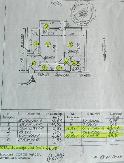 Apartament cu 2 camere decomandat, mobilat în Dorobanți