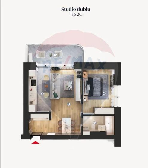 Vanzare studiouri duble zona Pallady - 5