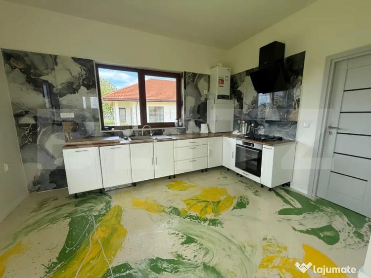 Casa finisata, pe un nivel, 4 camere, 114 mp, 750 mp teren, - 7