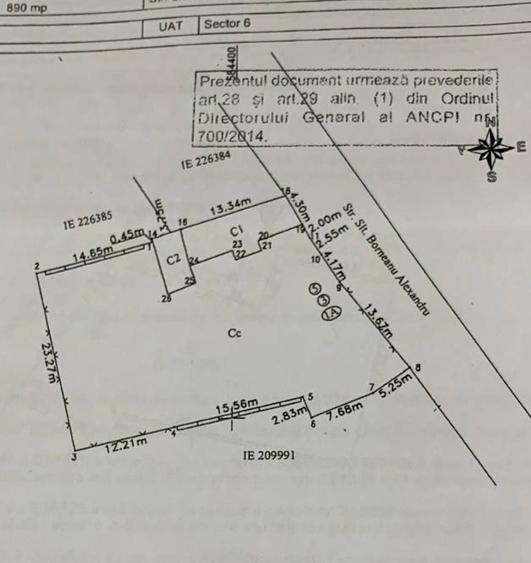 Teren Construcții intravilan de 890 mp, în Grozăvești