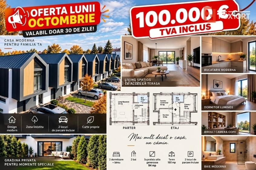 Casa 4 camere de vanzare| pret de apartament| 115 mp construiti| Arad| Zona Gai