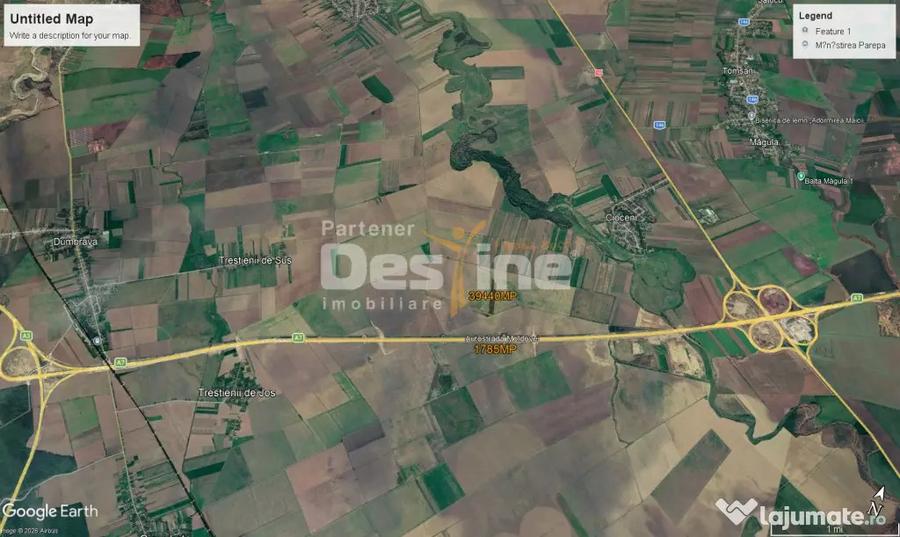Teren de 41225 mp, în Dumbrava