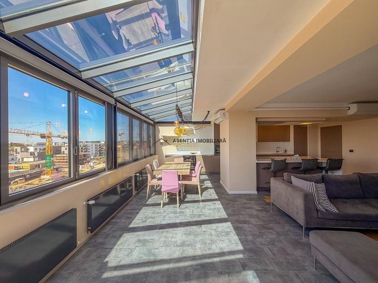 Apartament cu 3 camere decomandat, mobilat în Băneasa