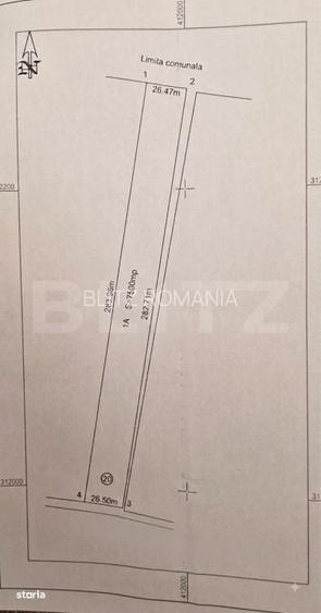 Teren intravilan, 7500mp, deschidere 26.5ml, zona industriala - Metro