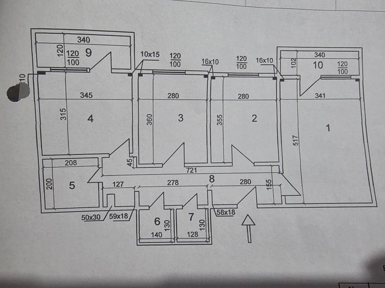 Apartament cu 3 camere decomandat în Titan