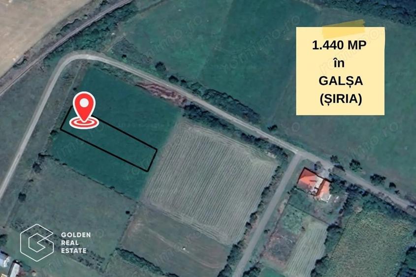 Teren de 1440 mp, în Galșa