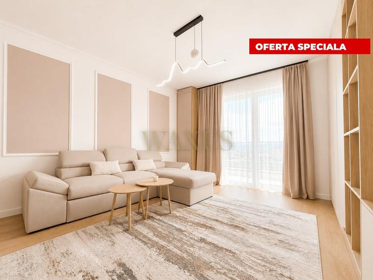 Apartament cu 2 camere semidecomandat, mobilat în Florești