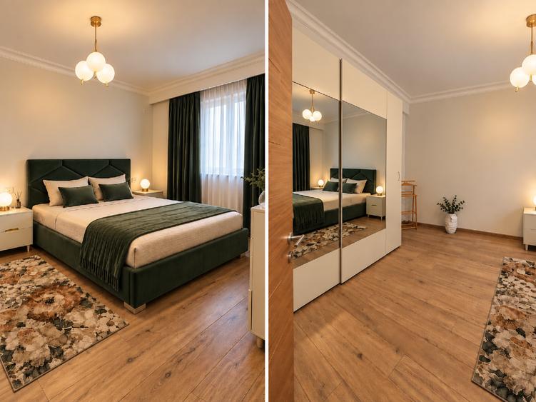 Apartament cu 2 camere semidecomandat, mobilat în Central