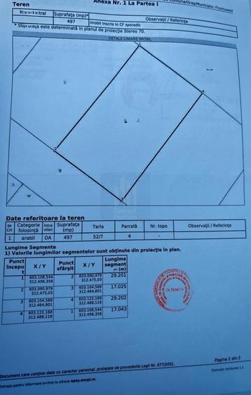 Teren agricol intravilan de 497 mp, în Pădurișu