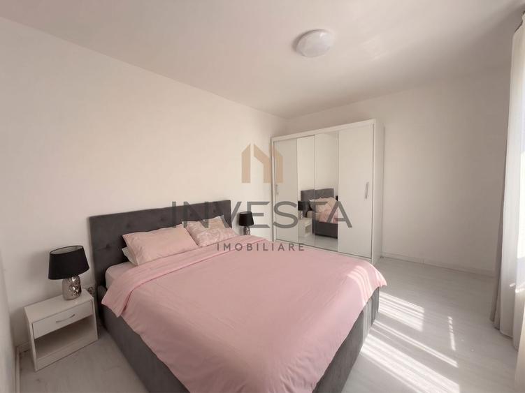 Apartament cu 2 camere semidecomandat, mobilat în Plopilor