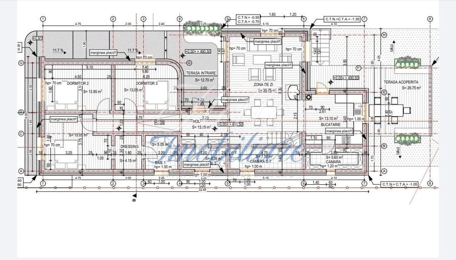 Casă cu 5 camere cu Teren 1461 Mp în Baciu