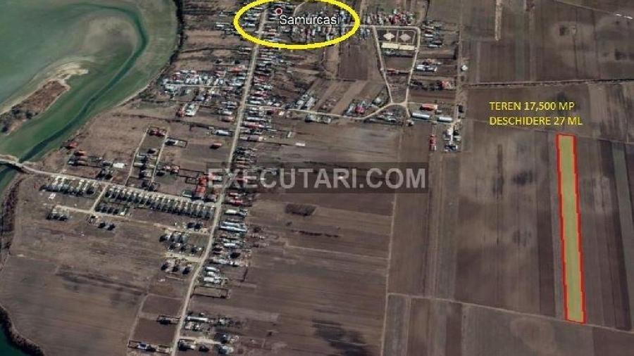 CREVEDIA  / SAMURCASI  TEREN - 17.500 MP-DESCHIDERE 27 ML- ACCES DIN STR. L - 1