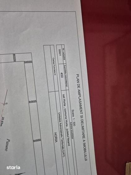 Teren de 450 mp, în Horia