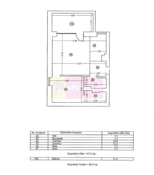 Apartament semidecomandat în Kogălniceanu