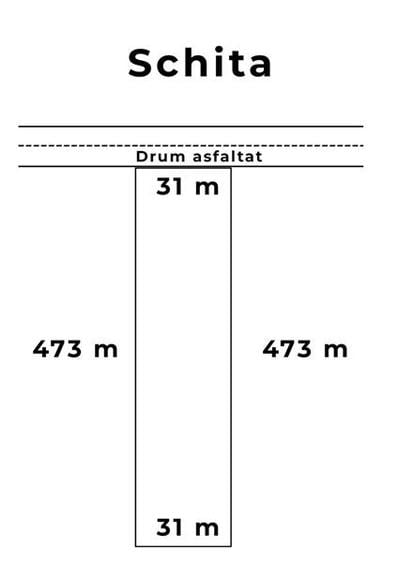 Teren Construcții extravilan de 14000 mp, în Aroneanu