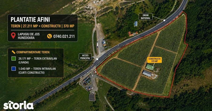 Spațiu comercial, de 370 mp, în Lăpugiu de Jos