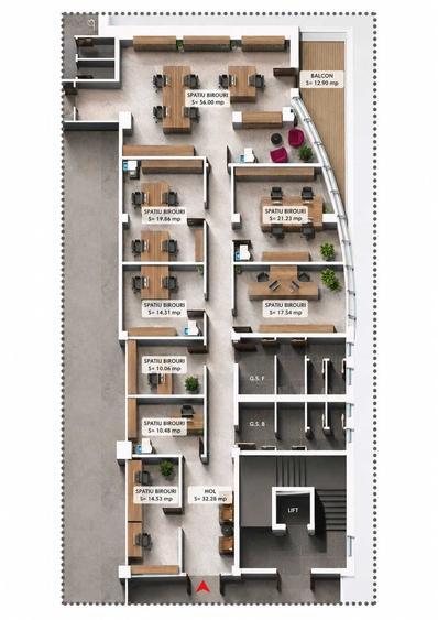 Spațiu comercial, de 120 mp, în Central