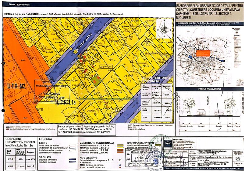 Teren Construcții intravilan de 208 mp, în Domenii