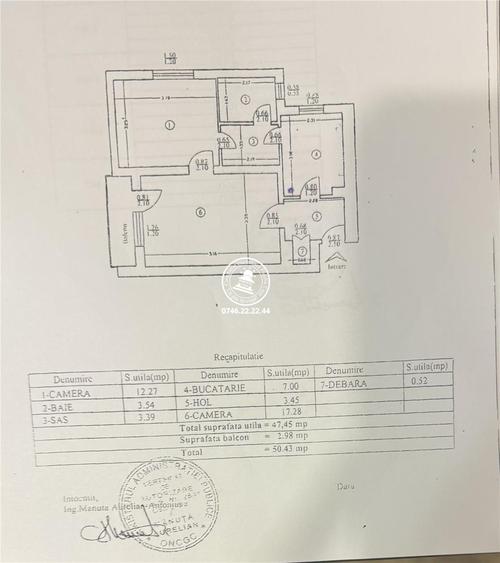 Apartament cu 2 camere circular, mobilat în Bularga