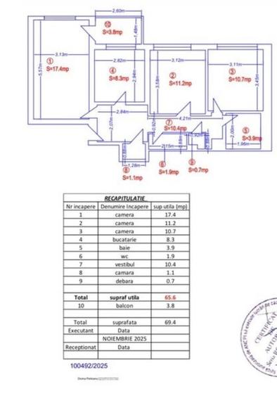 3 CAMERE STEFAN CEL MARE ? RECENT RENOVAT ? BLOC REABILITAT - 9