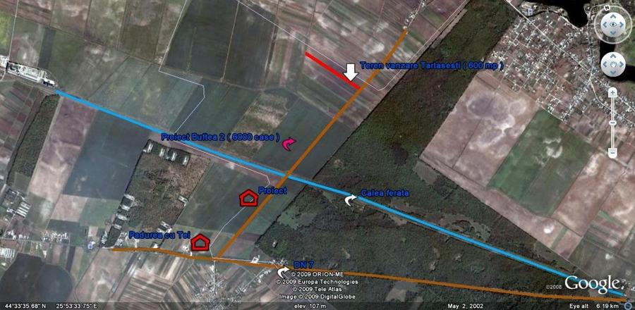 Teren Construcții intravilan de 670 mp, în Crevedia
