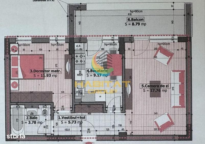 Apartament cu 2 camere decomandat în Apărătorii Patriei
