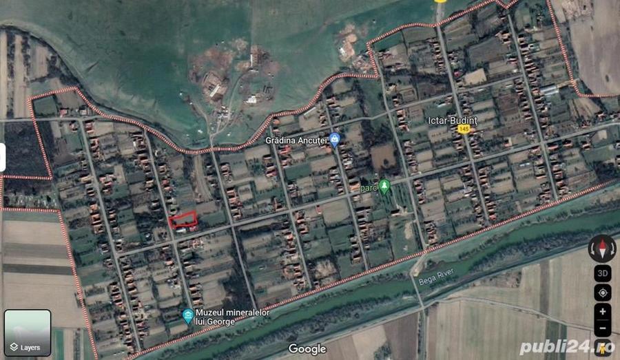 Teren de 1400 mp, în Ictar-Budinți