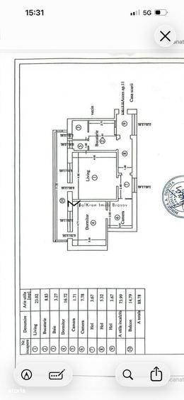 Apartament cu 3 camere în Centrul Istoric
