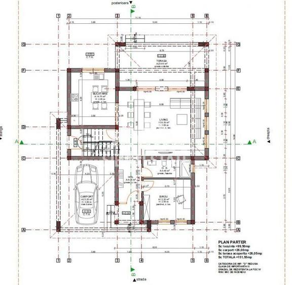 Casă cu 5 camere cu Teren 500 Mp în Central
