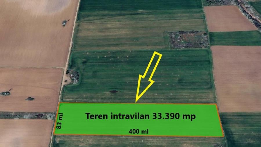 Teren Construcții intravilan de 33390 mp, în Periș