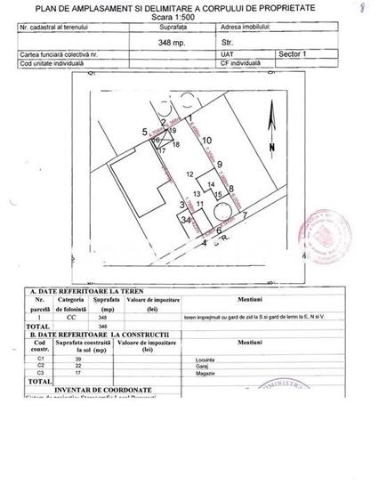 Casă individuală cu 7 camere cu Canalizare în Bucureștii Noi