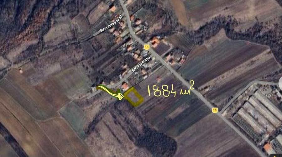 Teren agricol intravilan de 1884 mp, în Schinteiești